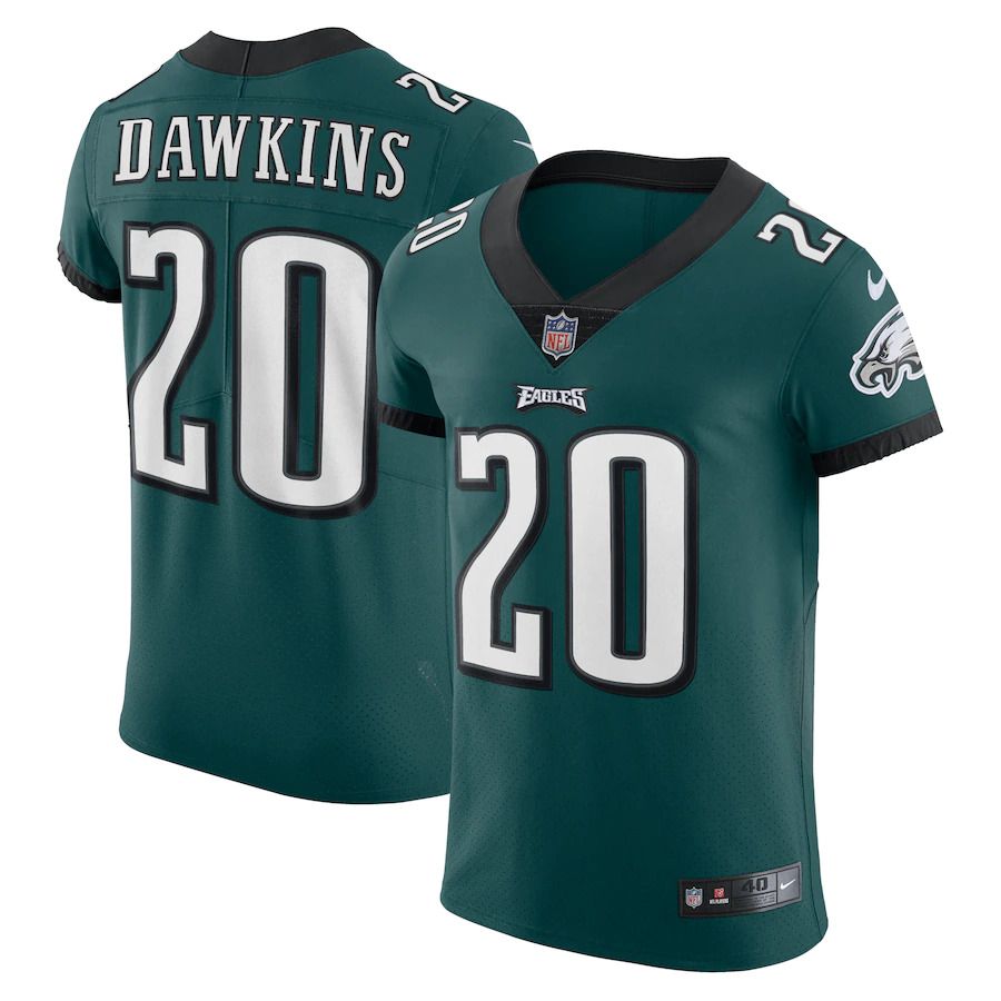 Men Philadelphia Eagles #20 Brian Dawkins Nike Midnight Green Vapor Elite Retired Player NFL Jersey->philadelphia eagles->NFL Jersey